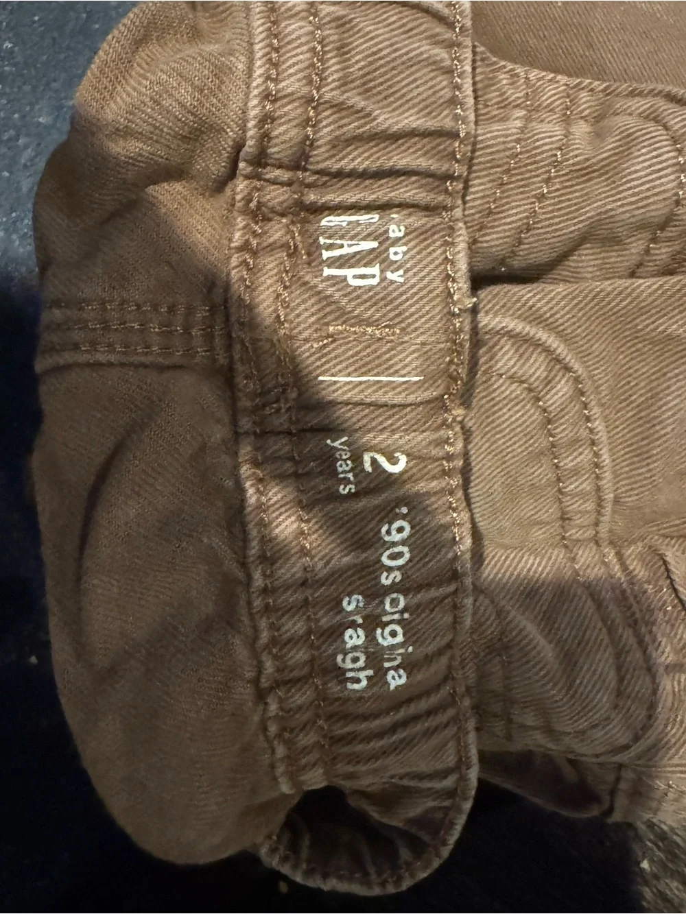 Kids' Brown Distressed Cargo Pants - Classic Everyday Style